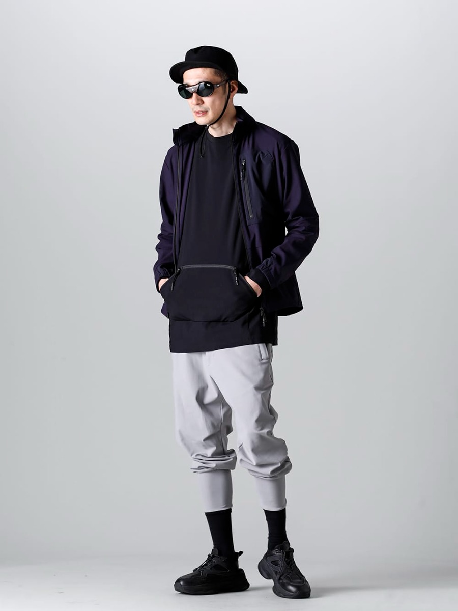 RIPVANWINKLE - リップヴァンウィンクル 2023SS サングラス（アナトリア）は3月入荷予定！パンツはカラーも新鮮なバルーンジャージー。 - RW-503-Almandine - スタンドフーディ ジャケット アルマンダイン - RW-501-Black - トレイル L/S ブラック - RW-512-Sand Beige - バルーン ジャージー サンドベージュ  4-001