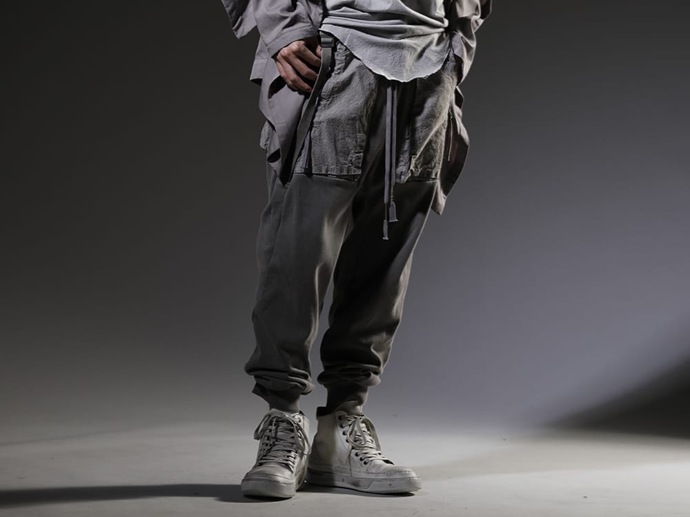 BORIS BIDJAN SABERI / masnada 2023SS The stretchy waffle material gives you excellent comfort! - P18.1-F0409C(P18.1 F0409C) M25S03-Ice(LEATHER SNEAKERS ICE) - 3-001