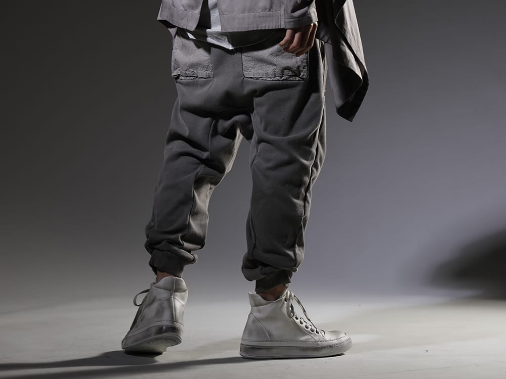 BORIS BIDJAN SABERI / masnada 2023SS The stretchy waffle material gives you excellent comfort! - P18.1-F0409C(P18.1 F0409C) M25S03-Ice(LEATHER SNEAKERS ICE) - 3-003