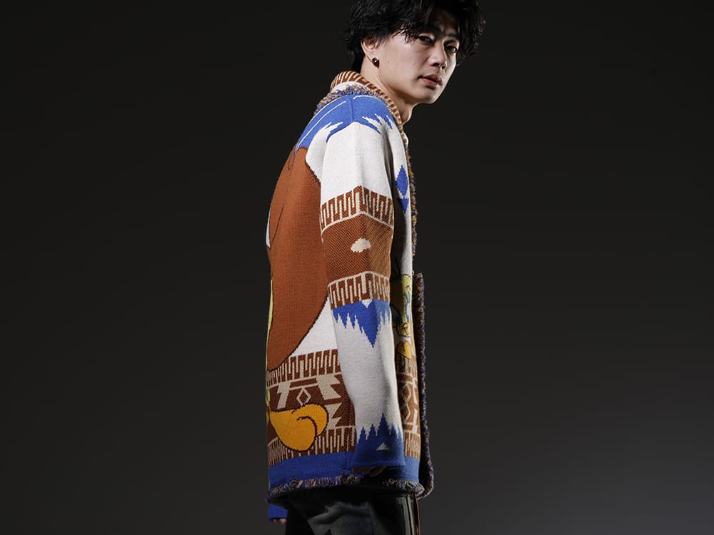 ALANUI 2023SS A popular, well-crafted cardigan from a brand that has been carefully selected. - LMHS23-048(LOONEY TUNES × ALANUI Tweety Cowboy Icon Cardigan) - 2-002