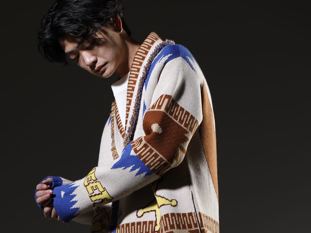 ALANUI 2023SS A popular, well-crafted cardigan from a brand that has been carefully selected. - LMHS23-048(LOONEY TUNES × ALANUI Tweety Cowboy Icon Cardigan) - 2-006