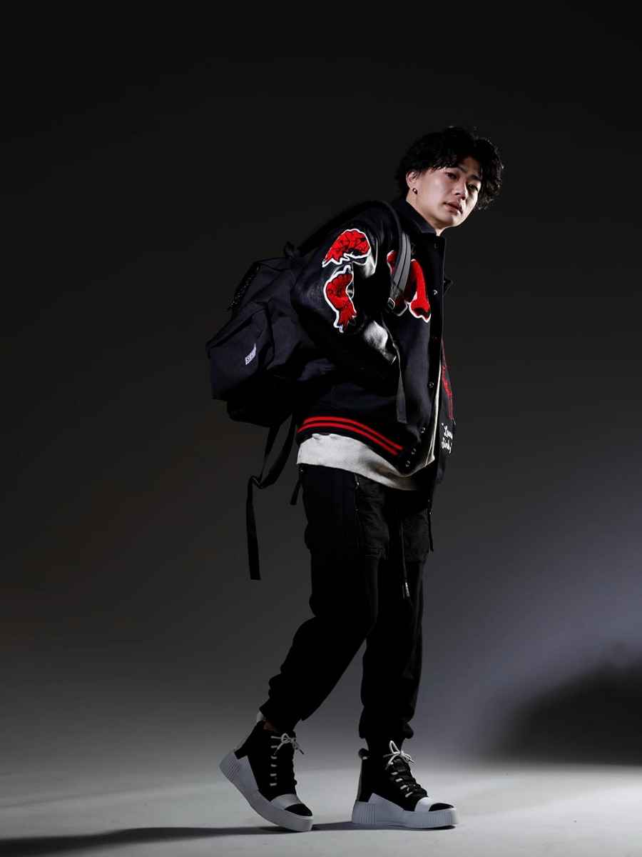 SAINT MICHAEL / Boris Bidjan Saberi 2023SS Wearing popular items from ©SAINT M×××××× - SM-A22-0000-034(DEVIL Varsity Jacket Black) SM-S23-0000-042(Rose Sweat shirt) 124-P18.1(P18.1 F0409C) 202-BAMBA1.1(BAMBA1.1 BLACK Y LIGHT GREY - WHITE SOLE) SM-S23-0000-076(BACKPACK BAG (M) Black) - 1-003