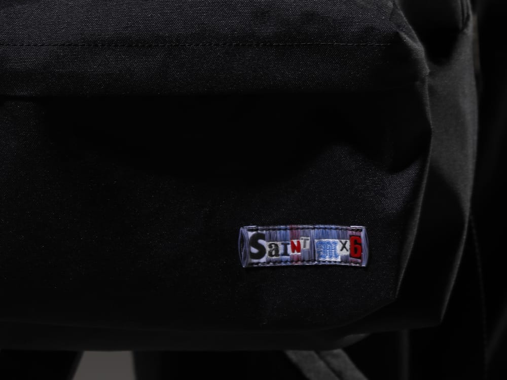 SAINT MICHAEL 2023SS Stadium jacket with eye-catching patch design everywhere - SM-S23-0000-076(BACKPACK BAG (M) Black) - 2-010