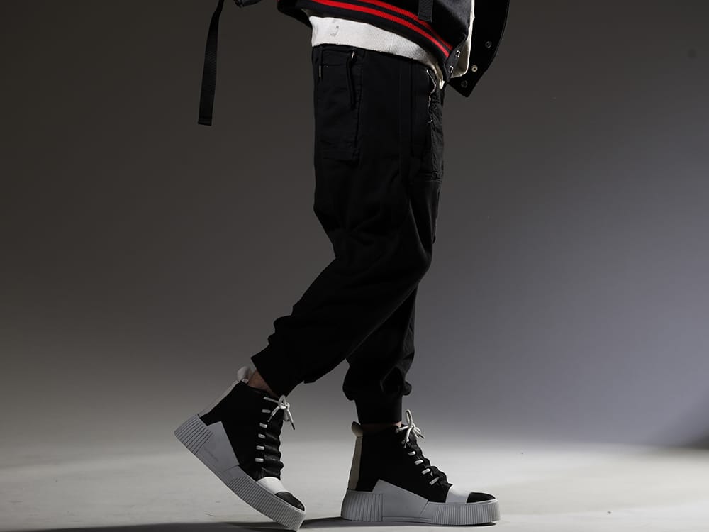 Boris Bidjan Saberi 2023SS Popular standard pant that creates a neat and clean look around the legs. - 124-P18.1(P18.1 F0409C) 202-BAMBA1.1(BAMBA1.1 BLACK Y LIGHT GREY - WHITE SOLE) - 3-002