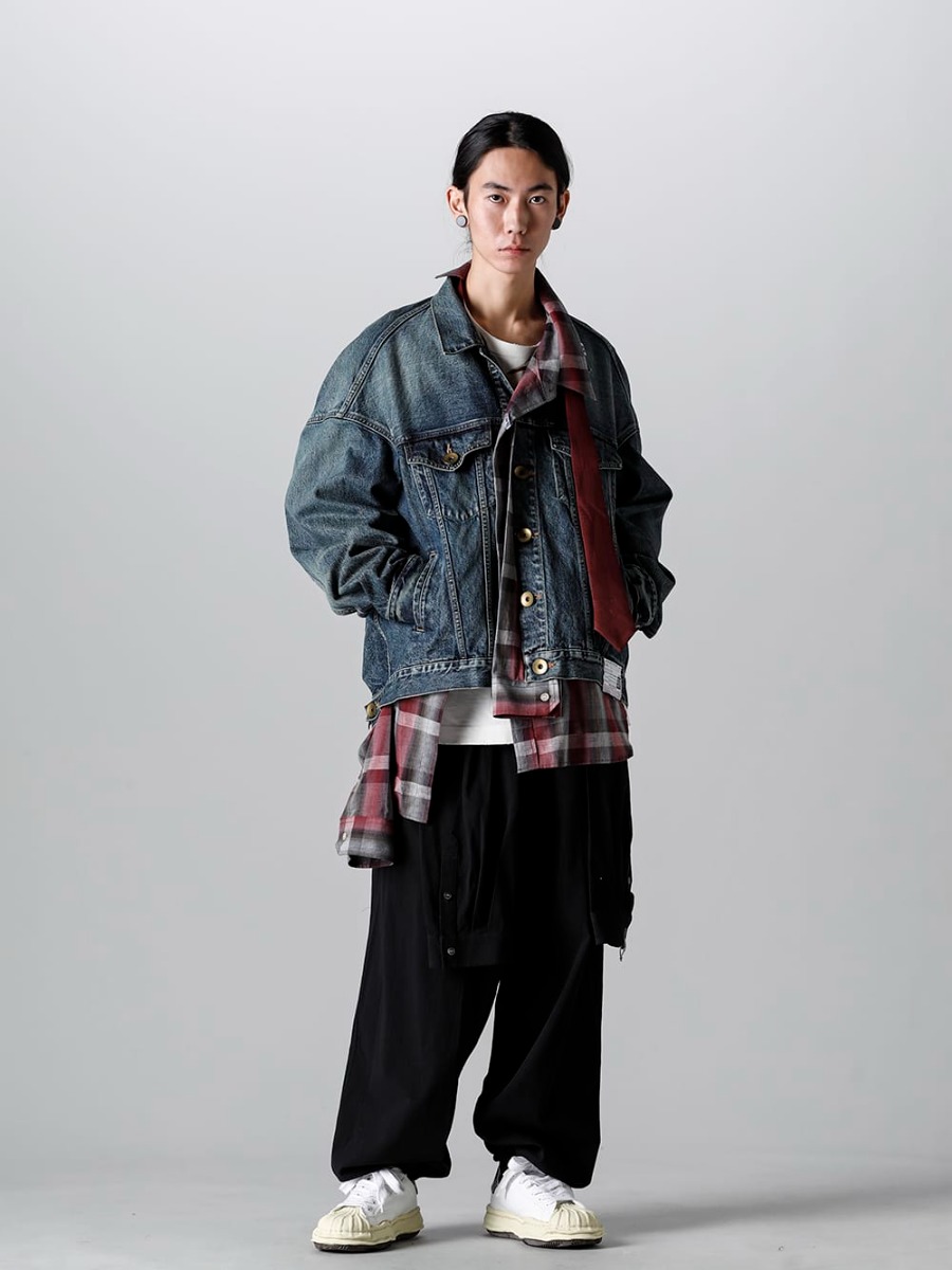 Maison MIHARAYASUHIRO Mixed Layered Denim Jacket Style