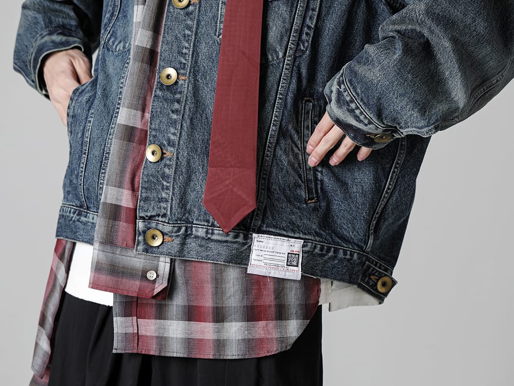 Maison MIHARAYASUHIRO Mixed Layered Denim Jacket Style