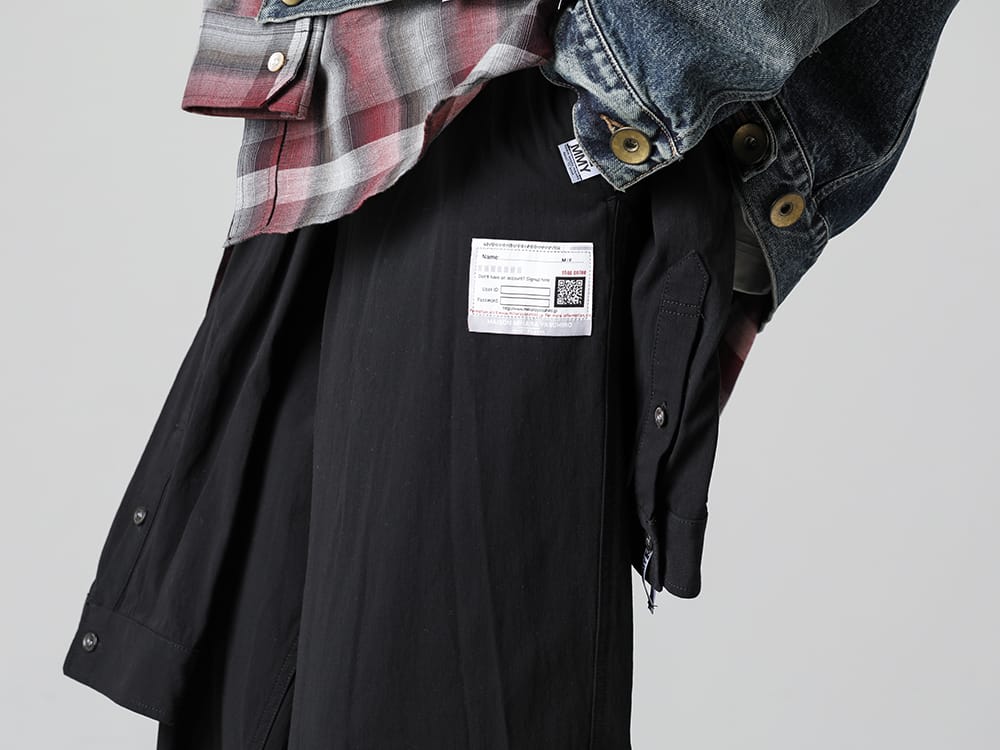 Maison MIHARAYASUHIRO - 2023SS Relaxed sneaker style with shirt sleeves and wide pants! - A10PT064 - Mixed Shirts Easy Trousers 3-004