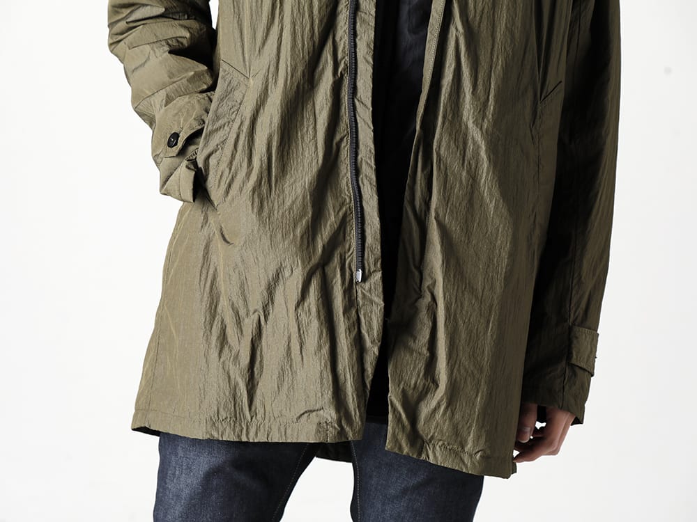 RIPVANWINKLE - リップヴァンウインクル 2023SS ヒーティングシステムなしでも使用可能なランタンのベストに注目  - RB-435-D.Khaki - アノラック シャツコート ダークカーキ  2-002