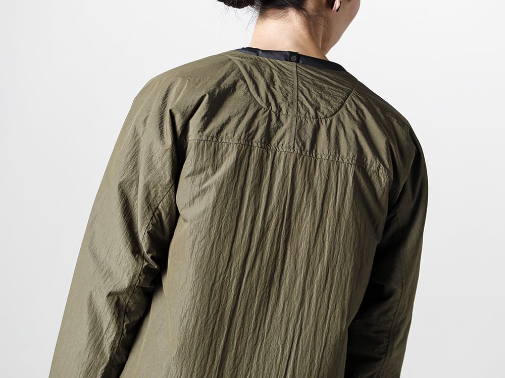 RIPVANWINKLE - リップヴァンウインクル 2023SS ヒーティングシステムなしでも使用可能なランタンのベストに注目  - RB-435-D.Khaki - アノラック シャツコート ダークカーキ  2-003