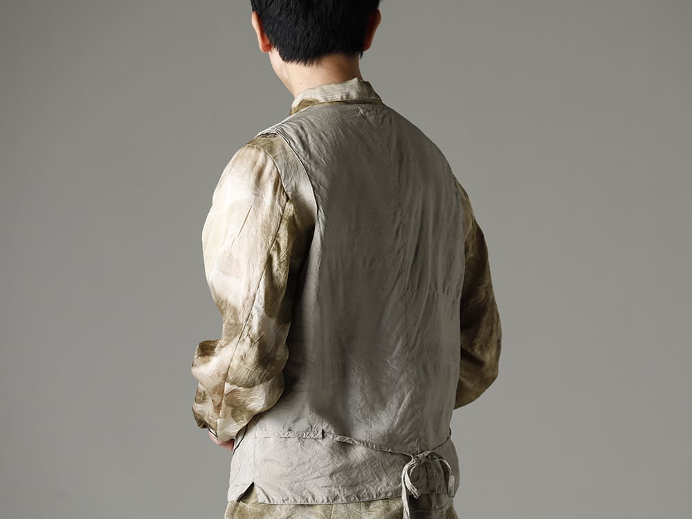 NOUSAN 23SS Simple enough to be used with any fashion.  - 3-B gilet 3B gilet - shirt-Leaf-Print Reguler Collar Shirt (Leaf Print) 2-005