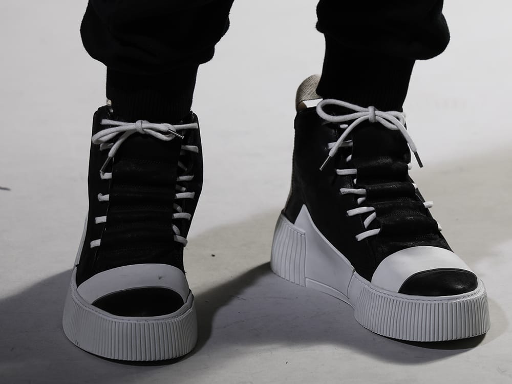 BORIS BIDJAN SABERI 2022-23AW A pair of sweatpants for a military look. - 202-BAMBA1.1(BAMBA1.1 BLACK Y LIGHT GREY - WHITE SOLE) - 3-007