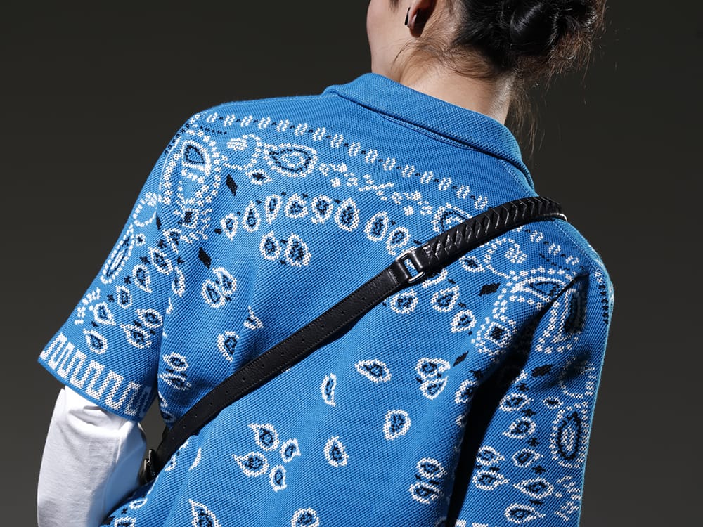 ALANUI 2023SS A garment of the highest class, made with particular care. - LMHS23-022(Bandana Piquet Shirt Blue Swim Multi) - 2-008