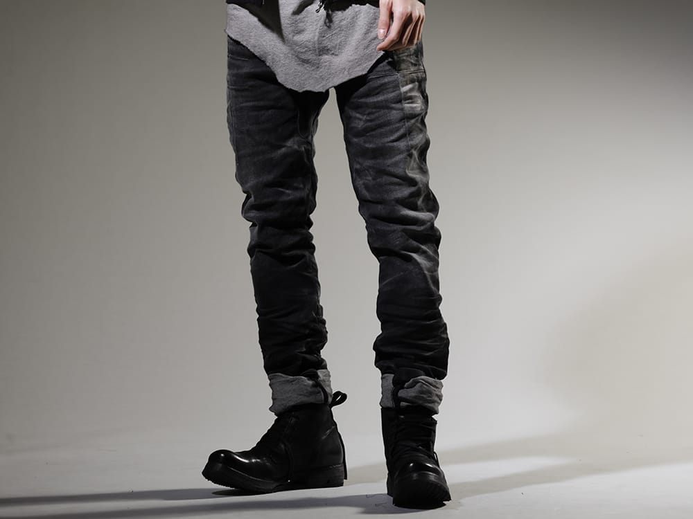 ボリス ビジャン サベリ 2023SS パンツは迫力のあるPブラックデニムをセレクト - P13-TF-F1603K-BLACK-DENIM(P13. TF F1603K BLACK DENIM) BOOT4-LEATHER(ブーツ4 レザー) - 3-001