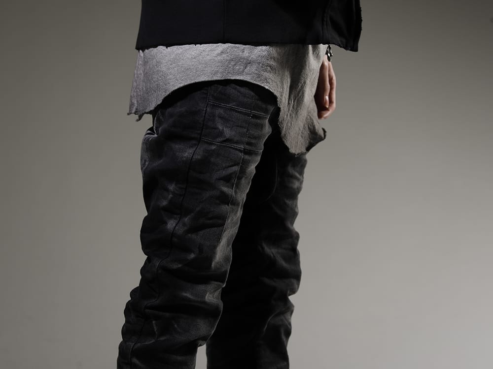 ボリス ビジャン サベリ 2023SS パンツは迫力のあるPブラックデニムをセレクト - P13-TF-F1603K-BLACK-DENIM(P13. TF F1603K BLACK DENIM) - 3-004