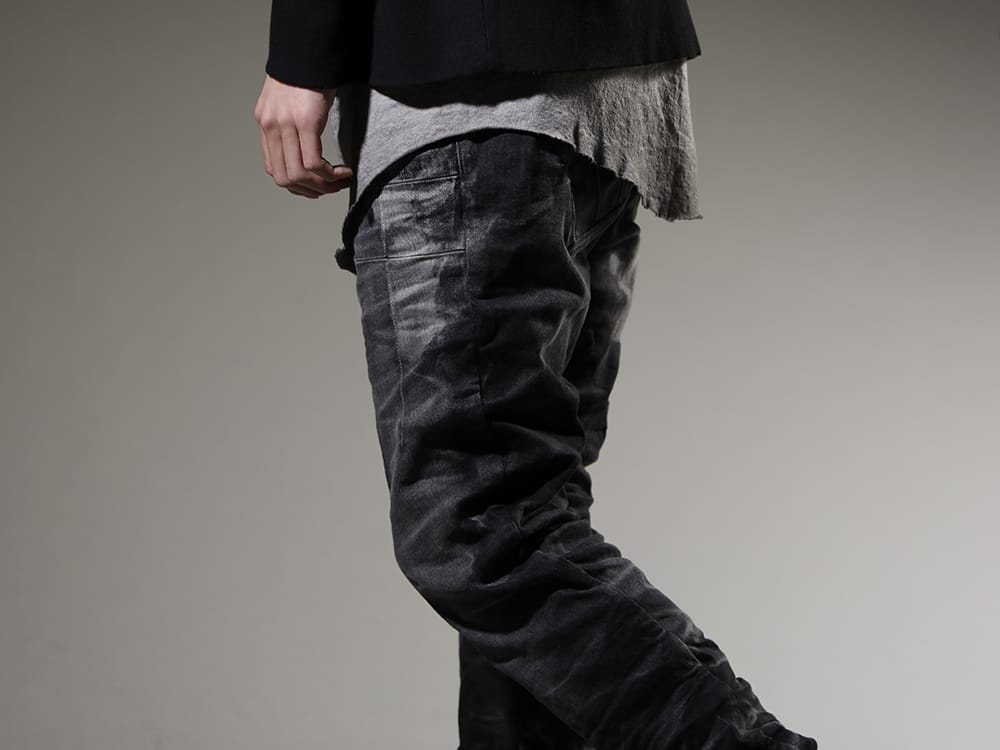 ボリス ビジャン サベリ 2023SS パンツは迫力のあるPブラックデニムをセレクト - P13-TF-F1603K-BLACK-DENIM(P13. TF F1603K BLACK DENIM) - 3-005