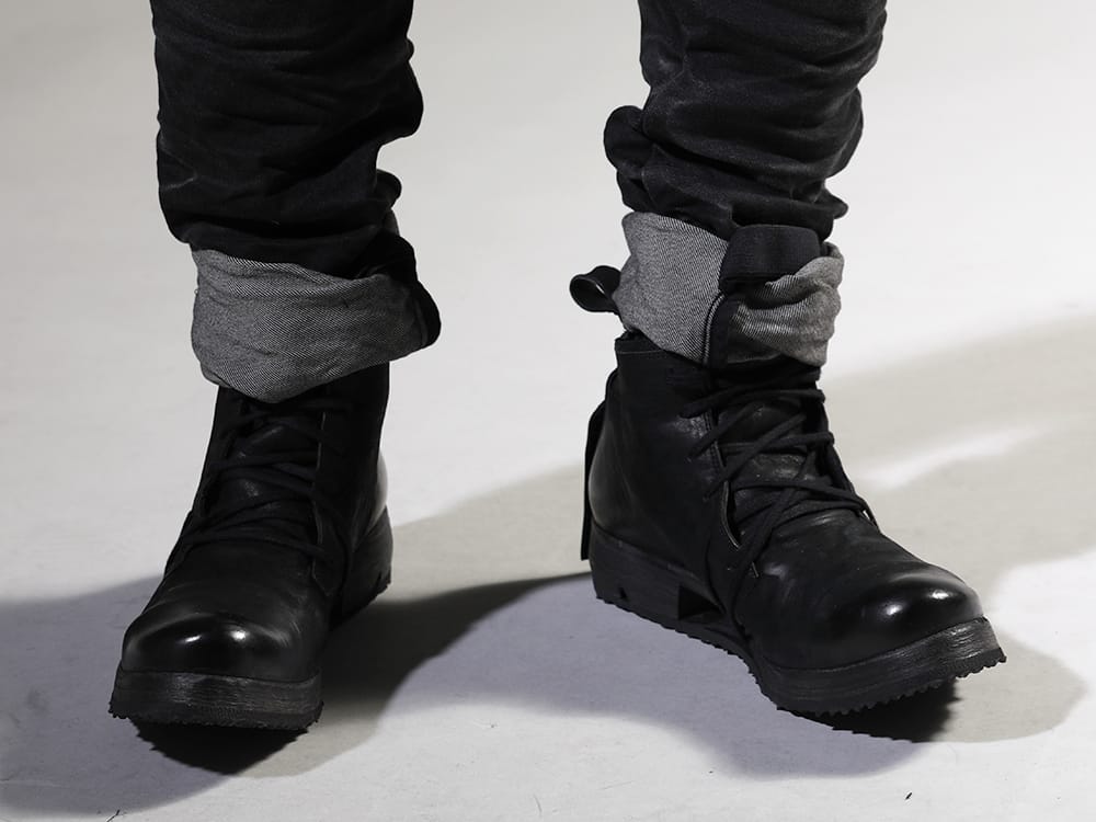 ボリス ビジャン サベリ 2023SS パンツは迫力のあるPブラックデニムをセレクト - BOOT4-LEATHER(ブーツ4 レザー) - 3-007