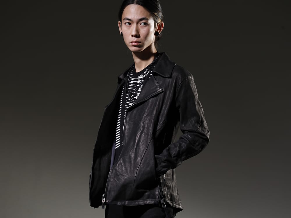 ディーハイゲン 2023SS 見出し2 - ST105-0323S-Black(ジャパンカーフWライダースジャケット ブラック) - 2-002