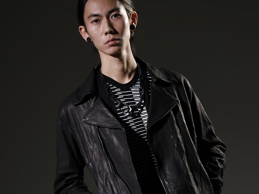 ディーハイゲン 2023SS 見出し2 - ST105-0323S-Black(ジャパンカーフWライダースジャケット ブラック) - 2-004