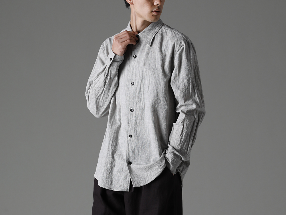 NOUSAN(ノウザン) 23SS(春夏) 新定番アイテムでクラシックな雰囲気をより濃く - center seam shirt センターシームシャツ 3-002