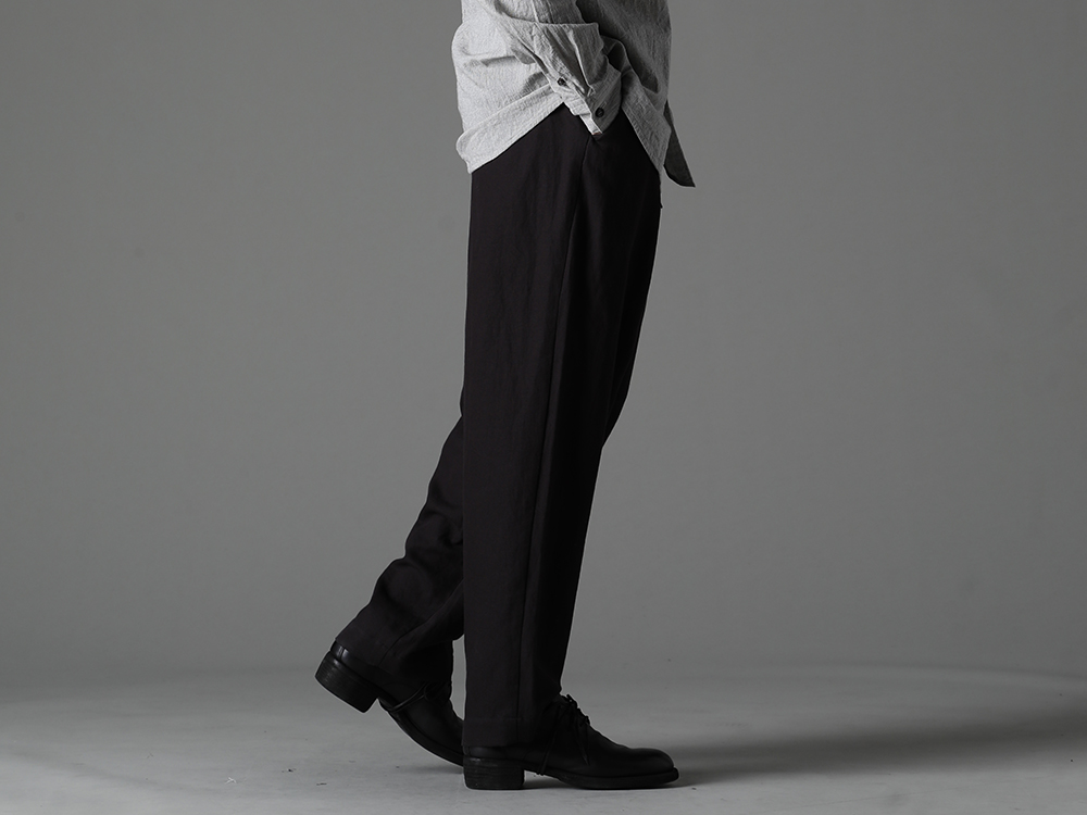 NOUSAN(ノウザン) 23SS(春夏) 新定番アイテムでクラシックな雰囲気をより濃く - villa-A-23SS ヴィラ:ワイドイージーパンツ - 792Z クラシック ダービーシューズ レースアップ ダブルソール - ホース フルグレイン - 792Z 3-006