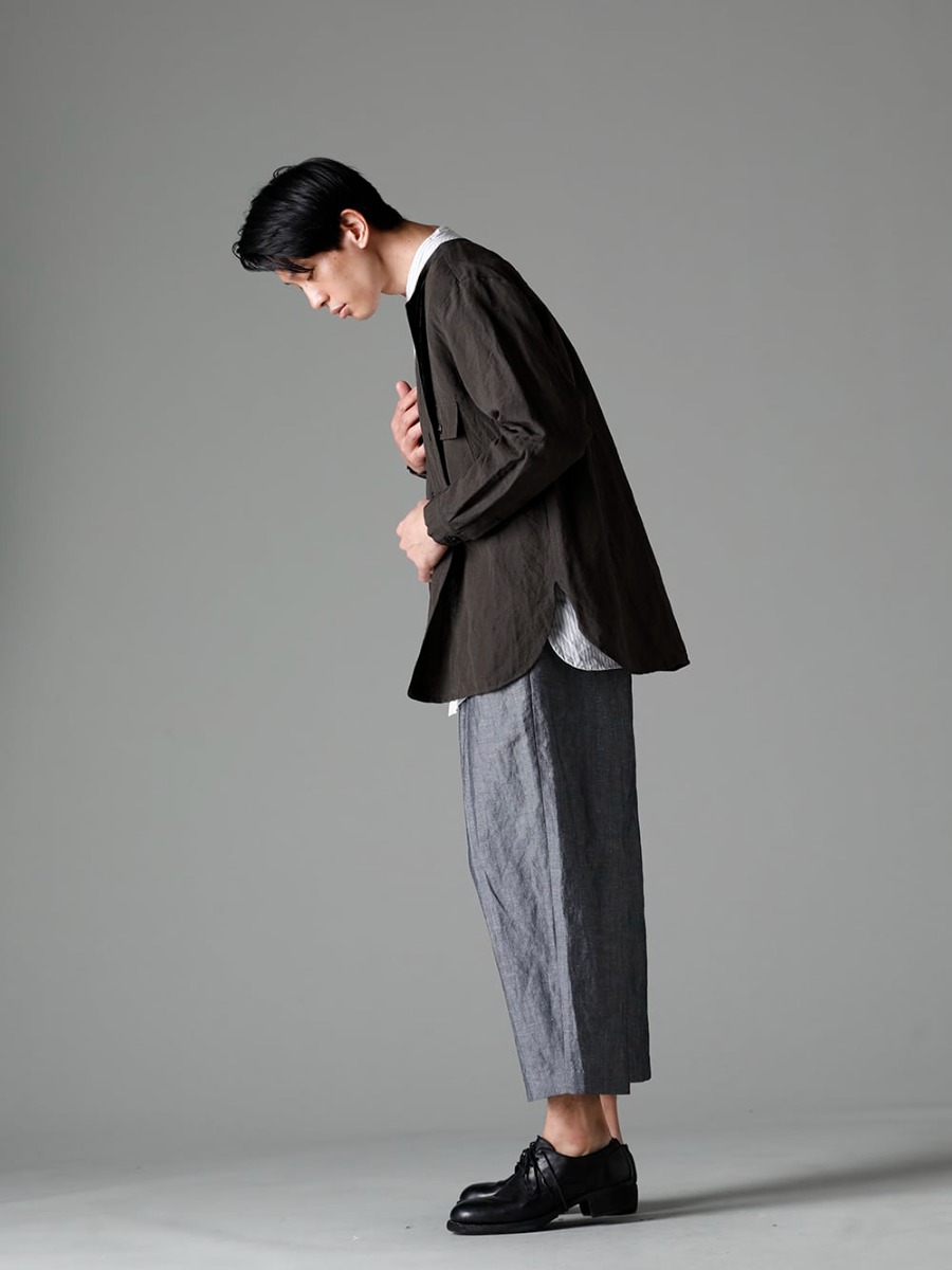 NOUSAN 23SS：Collarless Pocket Shirt Style - FASCINATE BLOG