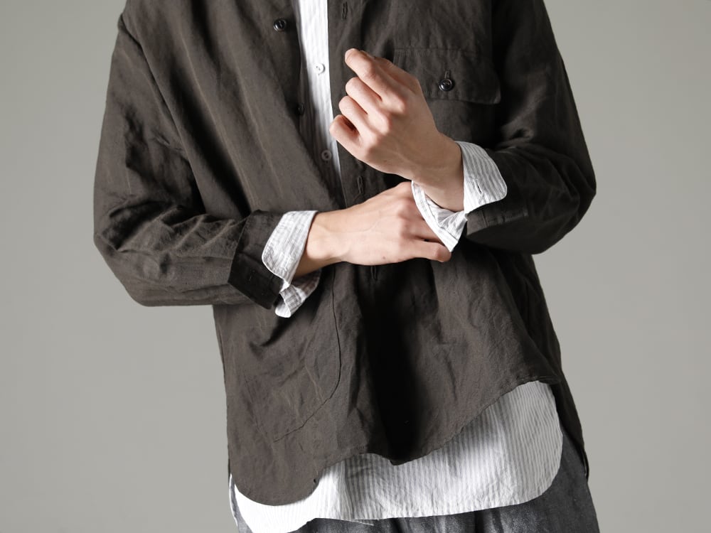 NOUSAN 23SS：Collarless Pocket Shirt Style - FASCINATE BLOG