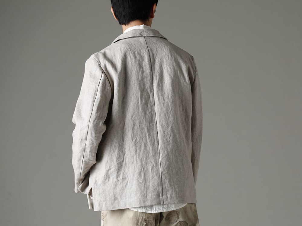 NOUSAN 23SS Detail-oriented design without detail  - vincent vincent：Fly Front Short Jacket - shirt Reguler Collar Shirt 2-005