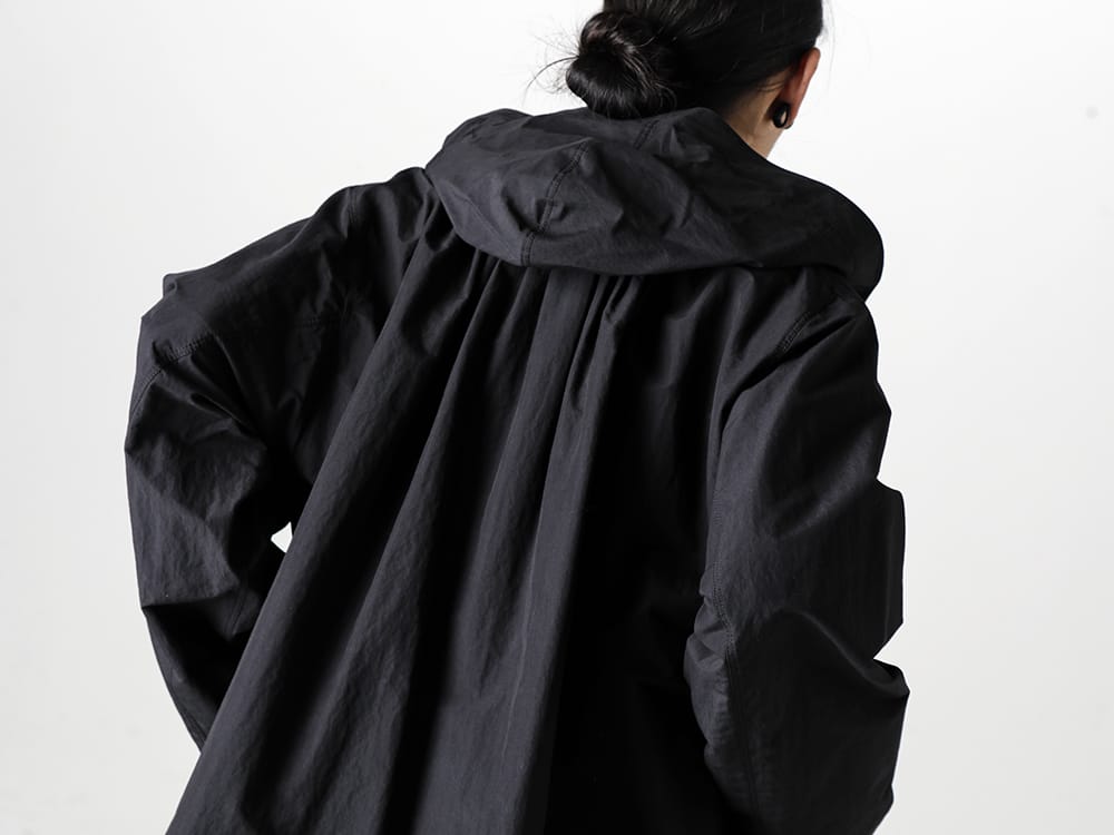 IRENISA - イレニサ  2023SS 見出し2  - IH-23SS-J017-CS-Black - レインパーカー Black  2-004