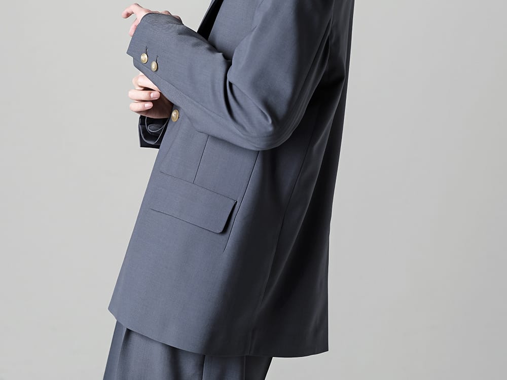 IRENISA - イレニサ 2023SS 見出し2  - IH-23SS-J007-DS - モディファイド ショール カラージャケット - IH-23SS-B006-DS - オーナメンタル フライ フロント シャツ 2-006