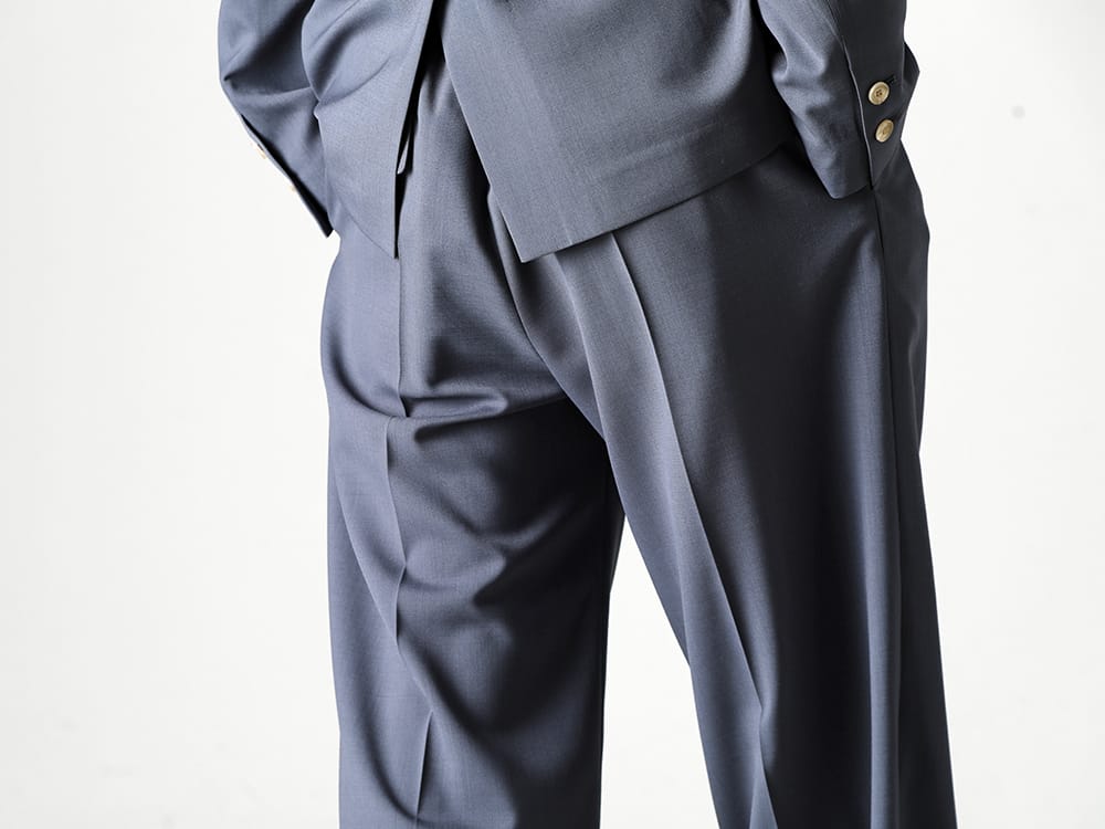 IRENISA - イレニサ 2023SS 見出し3 - IH-23SS-P018-DS - ツータックワイドパンツ - IH-22SS-S001-RC - レザーシューズ 3-003