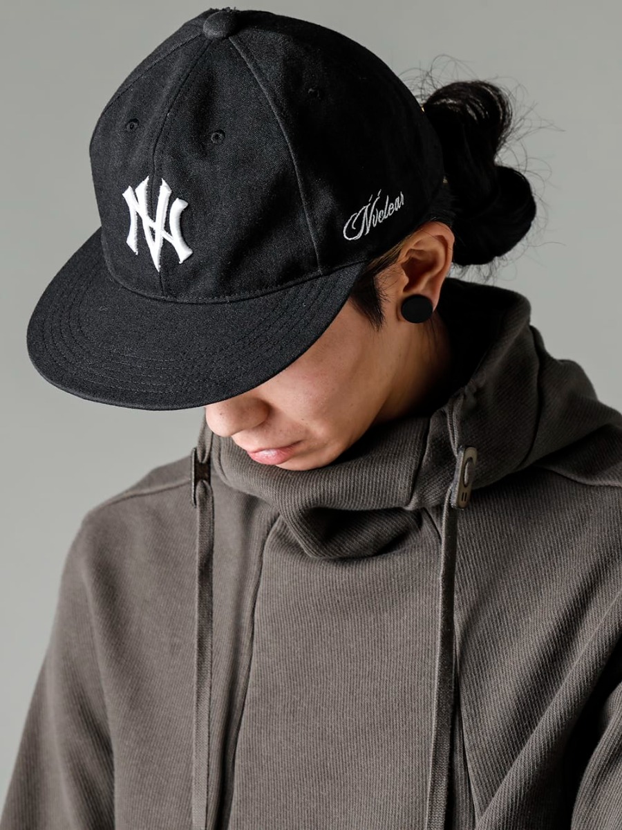ボリス ビジャン サベリ / ニュークリア 2023SS シンプルながらもアルチザンな雰囲気漂う1着 - HOODY2-FTT00008(フーディー2 FTT00008) NV_002-Black-Dye(NVロゴ フロント アーミーコットンキャップ ブラックダイ) - 2-002