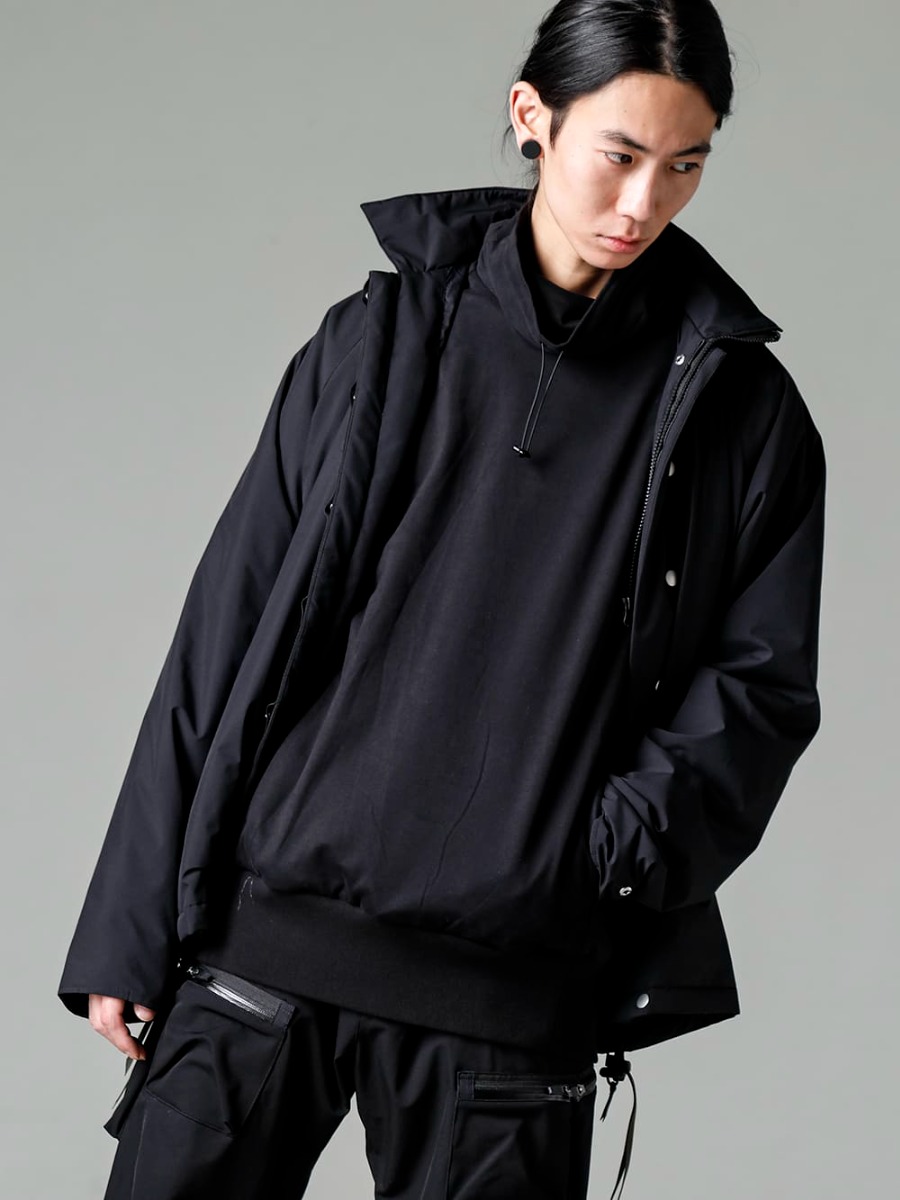 DEVOA 23SS Simple and quirky design - FJF-AGMH-Used-Black High Neck Pullover Cotton Jersey Used Black 1-001