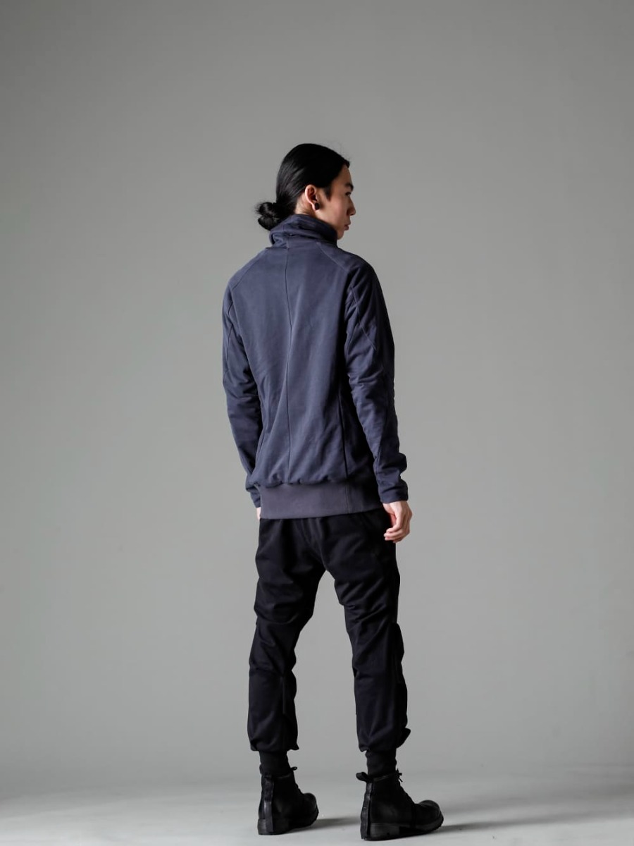 DEVOA 23SS styling - FJF-AGMH-Blue-Gray High Neck Pullover Cotton Jersey Blue Gray PTN-AGCJ-Used-Black Jogger Pants Cotton Jersey Used Black BOOT4-LEATHER Boots 4 Leather  4-001