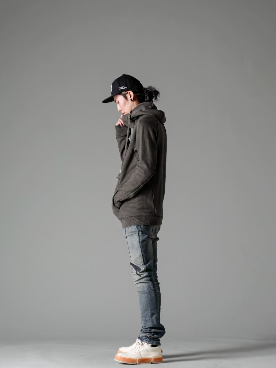 Boris Bidjan Sabari 22-23AW Daily and Real Street Style - NV LOGO FR ARMY COTTON CAP BLACK DYE - HOODY2-FTT00008 HOODY2 FTT00008 - P13D-TF-FKU10002 P13.D TF FKU10002 - GJ02-CO00T Laced Up Boots - Horse Full Grain Leather - GJ02 CO00T 1-002