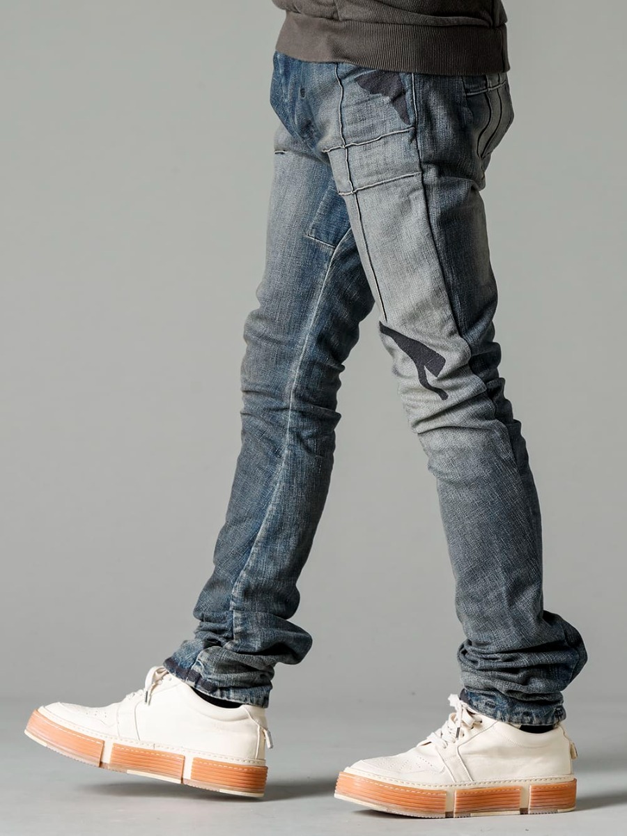 Boris Bidjan Sabari 22-23AW Men's fashion must-have, denim pants - P13D-TF-FKU10002 P13.D TF FKU10002 - GJ02-CO00T Laced Up Boots - Horse Full Grain Leather - GJ02 CO00T 3-003