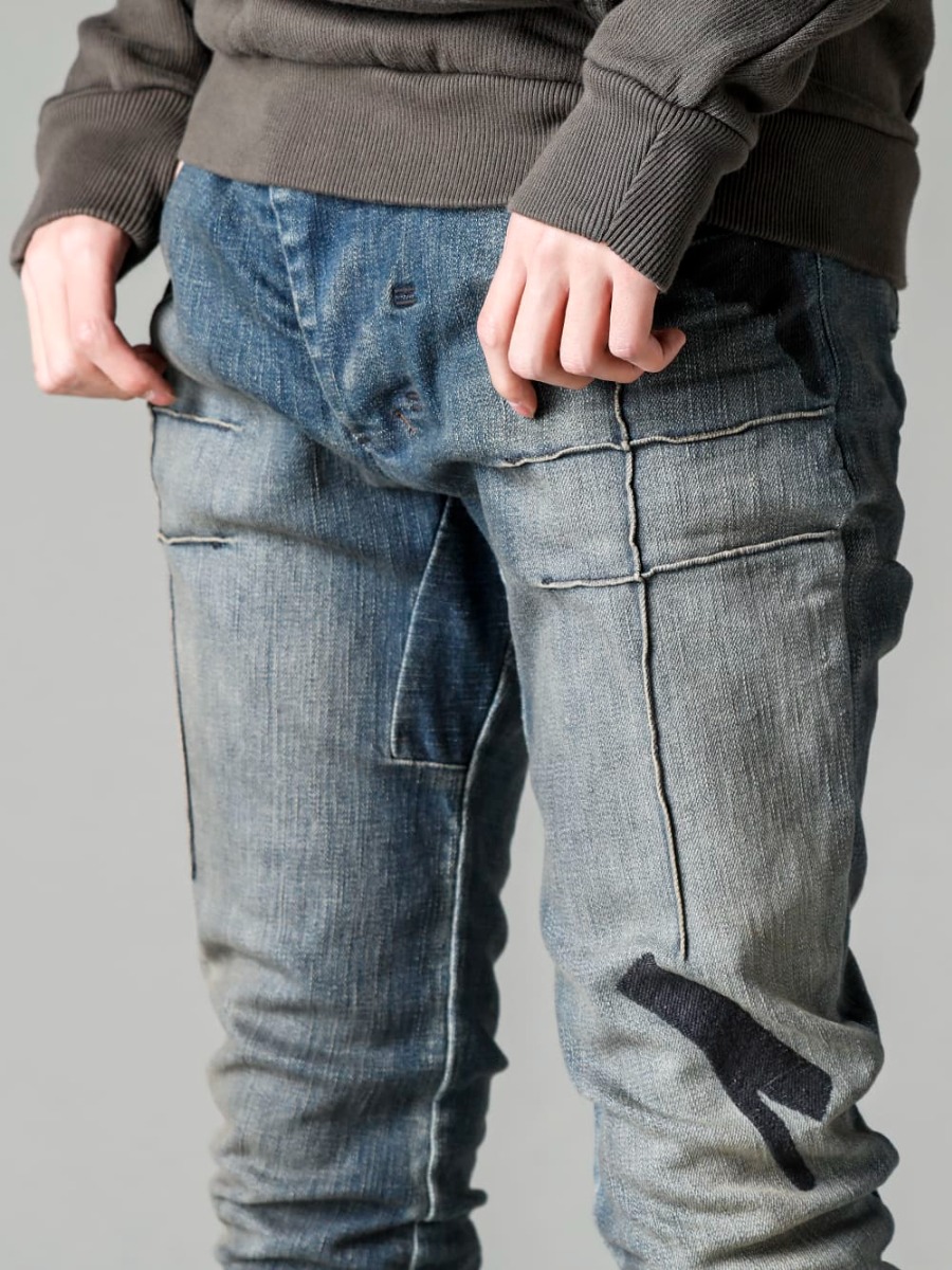 Boris Bidjan Sabari 22-23AW Men's fashion must-have, denim pants - P13D-TF-FKU10002 P13.D TF FKU10002 3-004