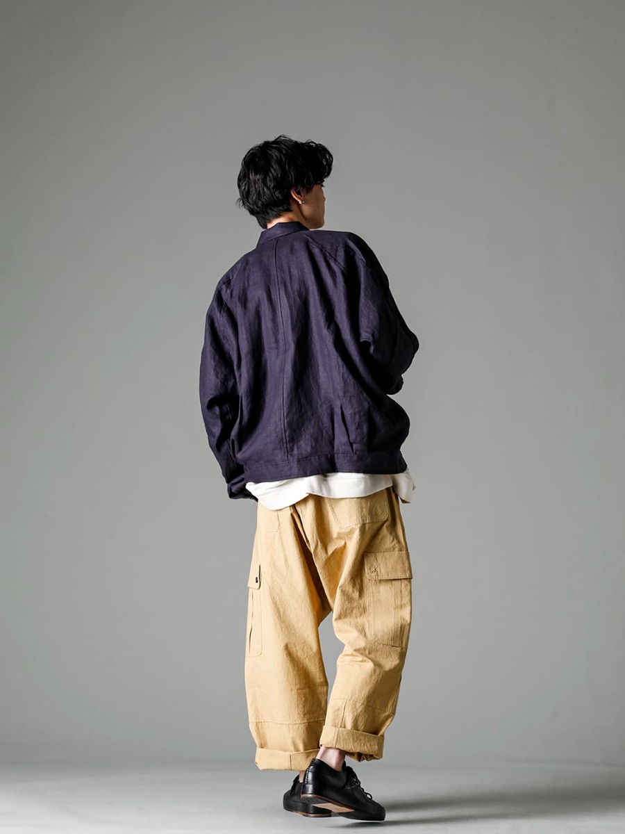 O PROJECT 23SS O15JKT1 DENIM JACKET DK GREY Dense Herringbone 1-002