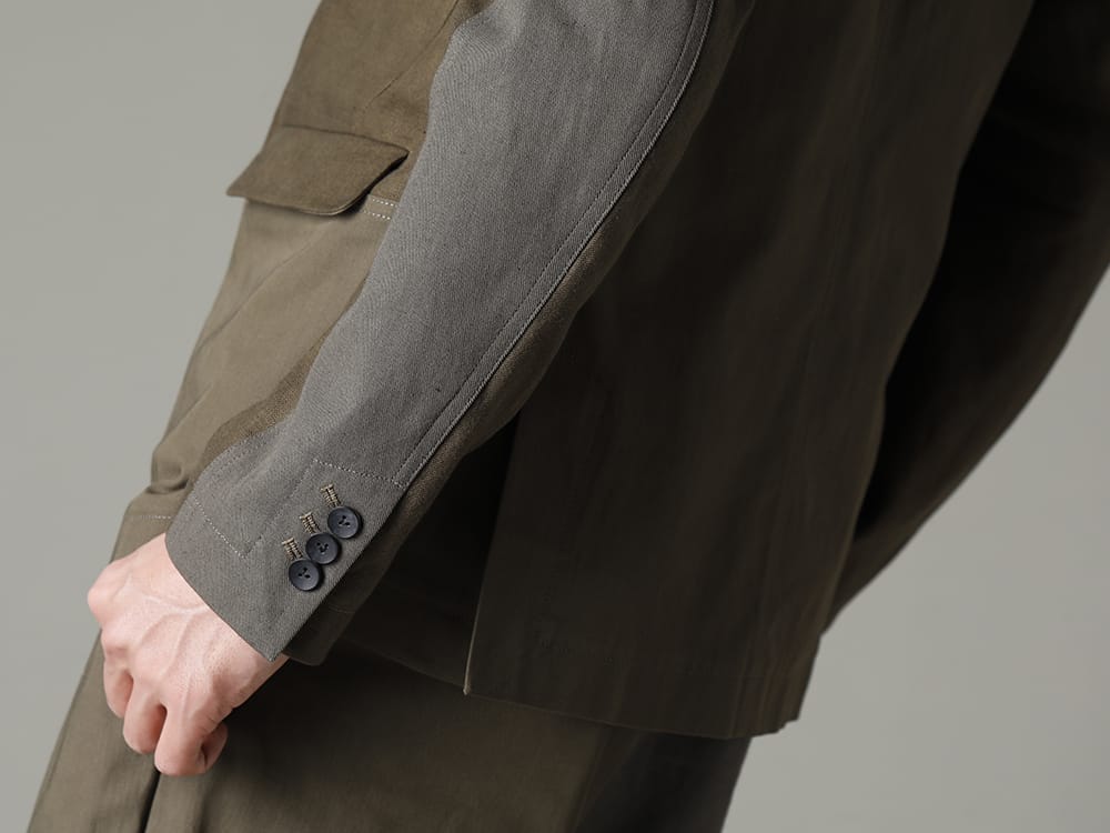 The Viridi-anne 2023SS - Details that show the originality of the brand - VI-3566-06-Dark-Olive(Fragment Blazer Dark Olive) - 2-008