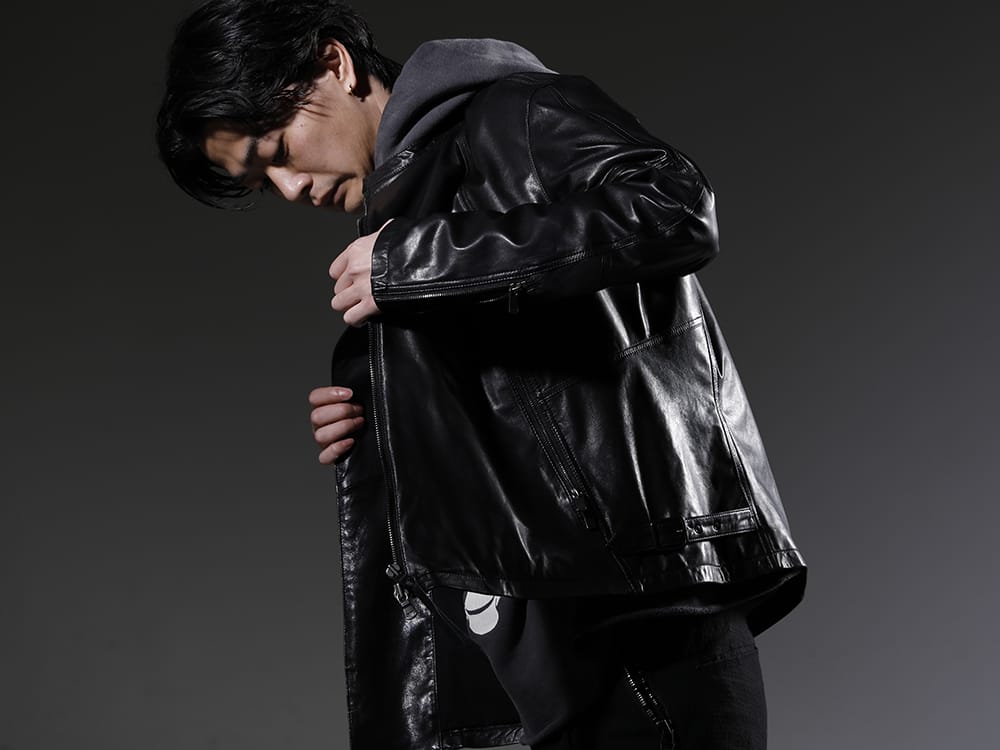 The Viridi-anne 2023SS Goat leather that combines strength and lightness - VI-3556-06-Black(Goat Leather Jacket) - 2-002