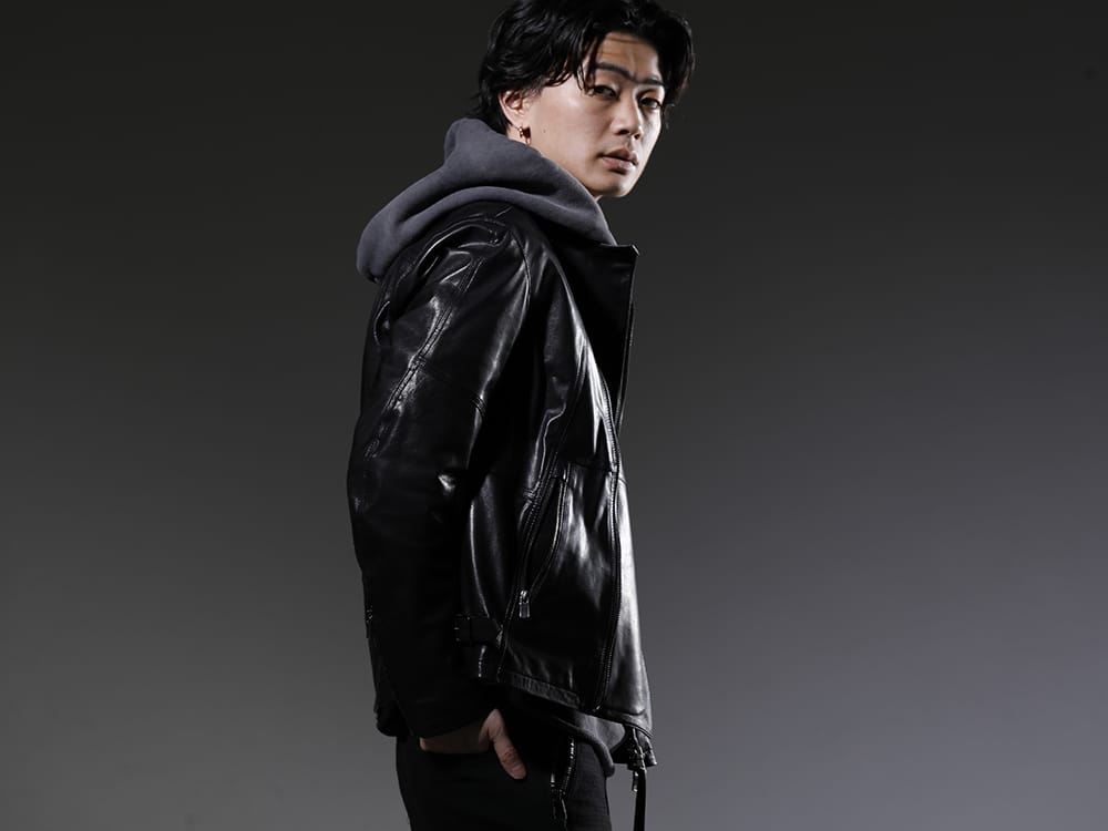 The Viridi-anne 2023SS Goat leather that combines strength and lightness - VI-3556-06-Black(Goat Leather Jacket) - 2-003