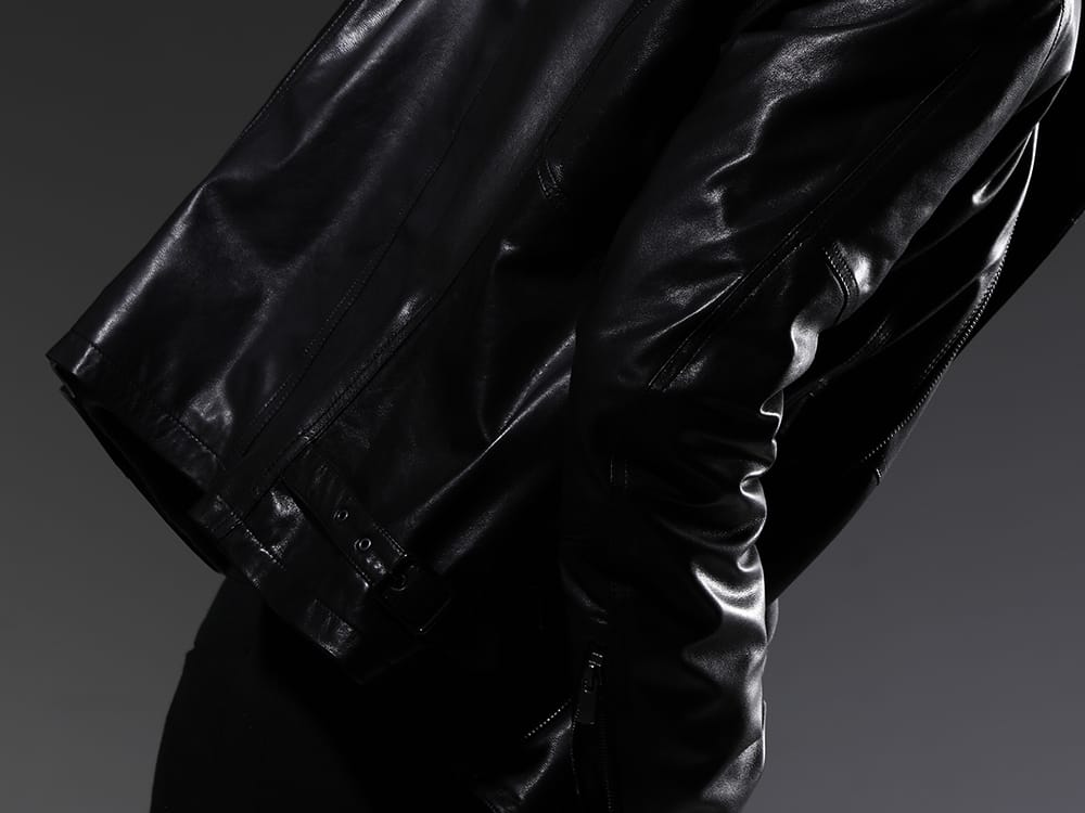 The Viridi-anne 2023SS Goat leather that combines strength and lightness - VI-3556-06-Black(Goat Leather Jacket) - 2-009