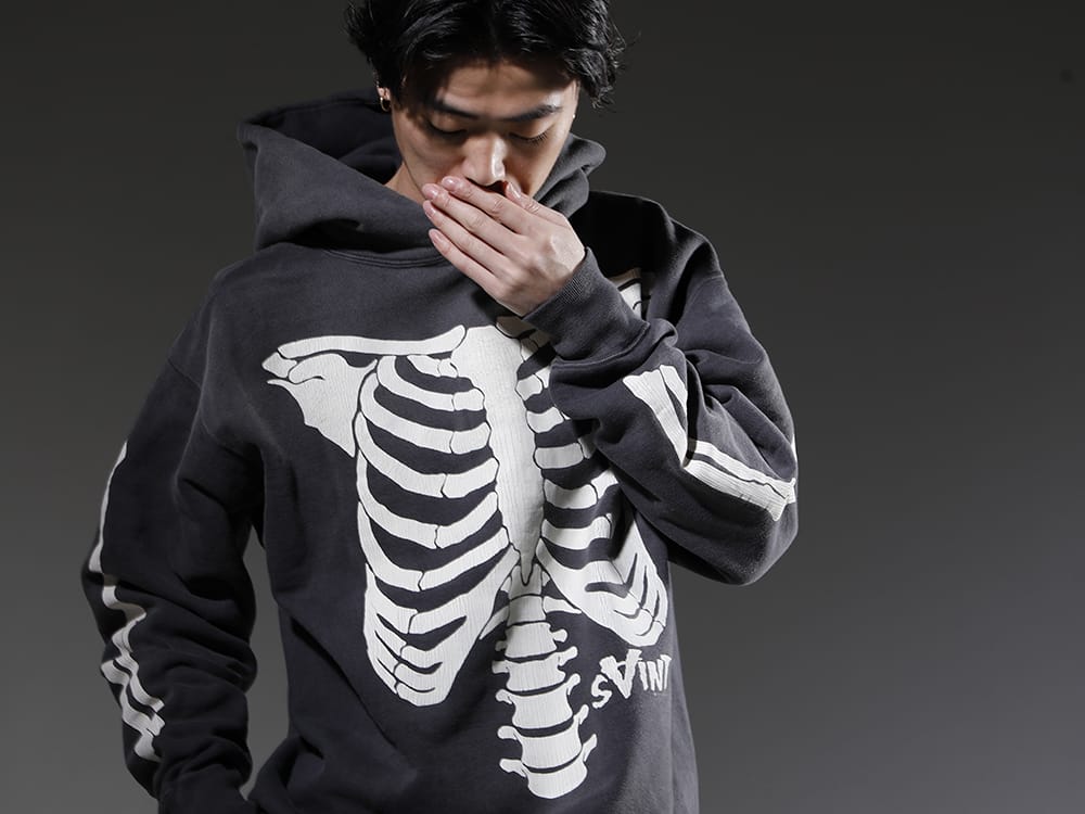 SAINT MICHAEL 2023SS Goat leather that combines strength and lightness - SM-A22-0000-080(BONE Hoodie) - 2-011