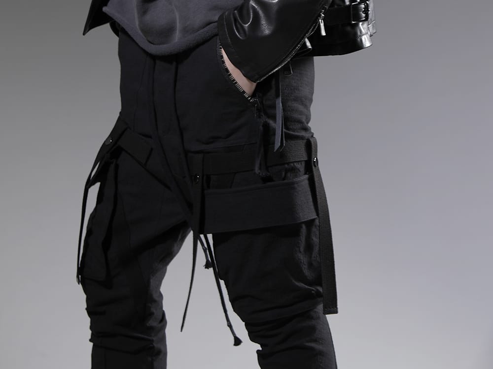 D.HYGEN 2023SS Cargo pants that can taste the texture of the fabric with interest - ST107-0623S(Dimplewasher Cotton Stretch Ripstop Detachable Cargo Pocket Jog Trousers) - 3-004