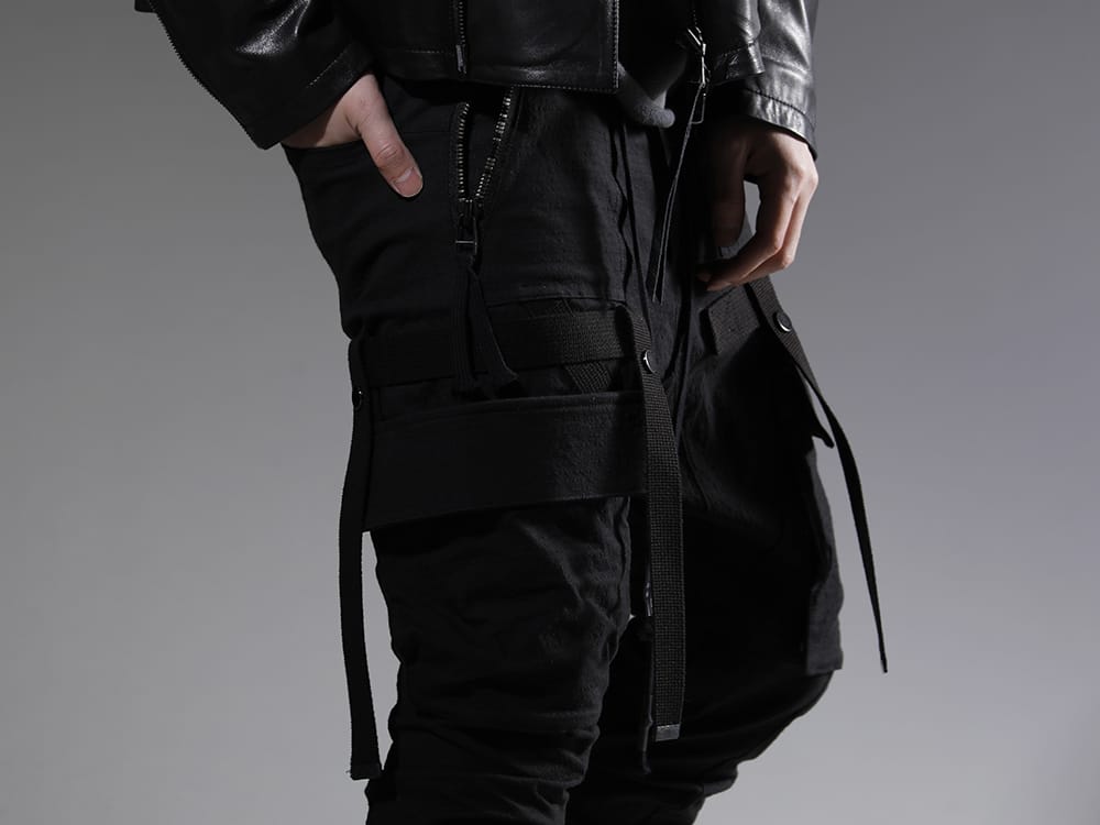 D.HYGEN 2023SS Cargo pants that can taste the texture of the fabric with interest - ST107-0623S(Dimplewasher Cotton Stretch Ripstop Detachable Cargo Pocket Jog Trousers) - 3-005