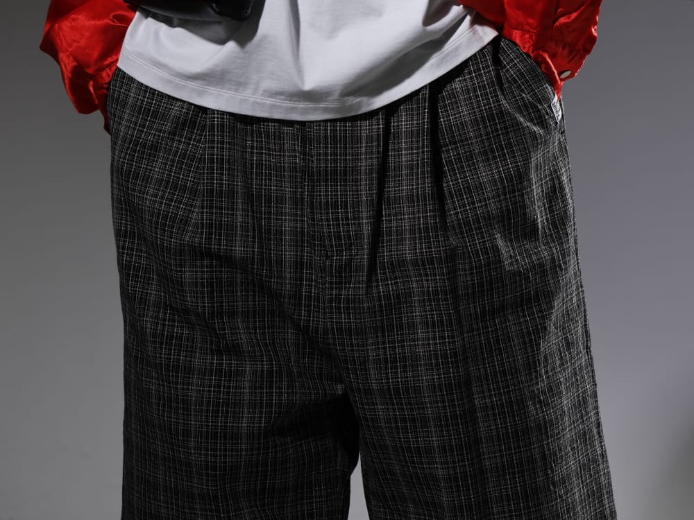 Maison MIHARAYASUHIRO 2023SS Wear with moderately loose pants for a rough look. - A10PT034(Wrapped-waist KASURI Check Shorts) - 3-004
