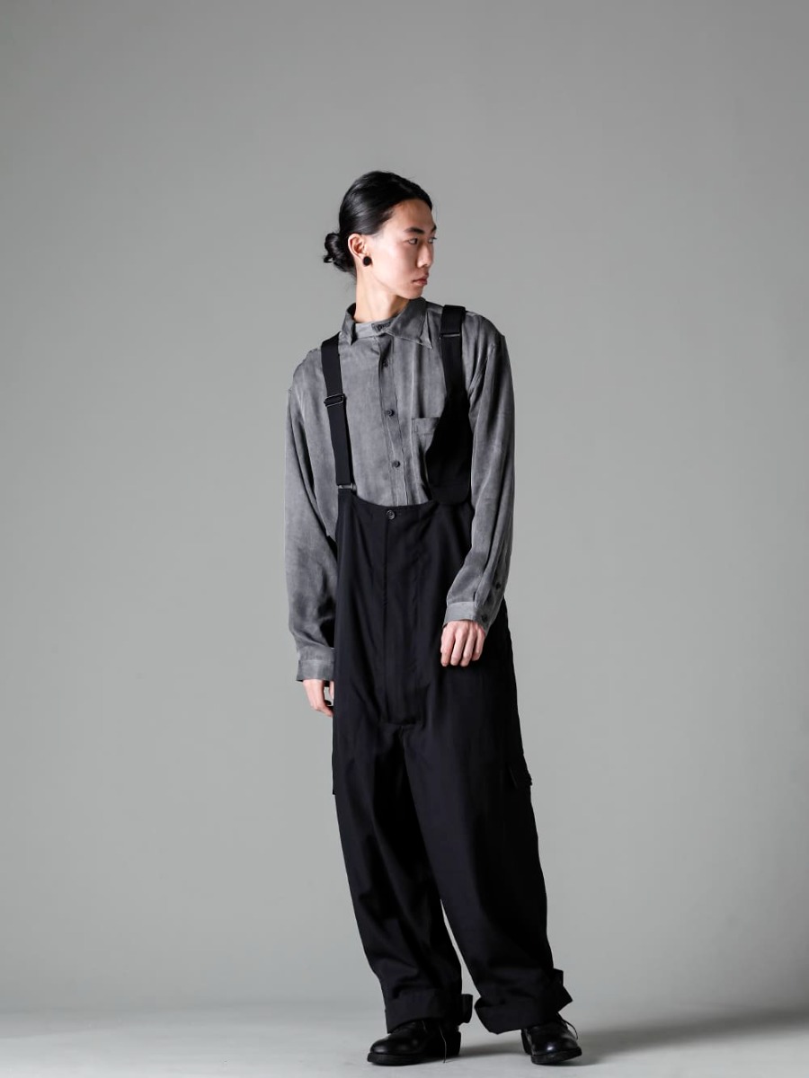 Yohji Yamamoto 23SS：オーバーオール x アシンメトリーシャツスタイル ...