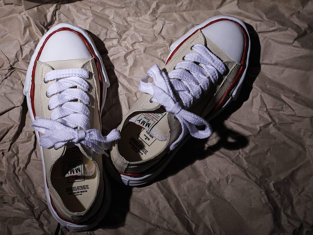 Maison MIHARAYASUHIRO - メゾン ミハラヤスヒロ 2023SS A04FW729 / A01FW702 -ピーターソン- オリジナルソール キャンバス ローカット スニーカー 5-001