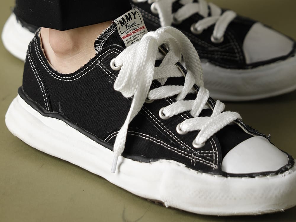 Maison MIHARAYASUHIRO - メゾン ミハラヤスヒロ 2023SS A04FW729 / A01FW702 -ピーターソン- オリジナルソール キャンバス ローカット スニーカー 5-007