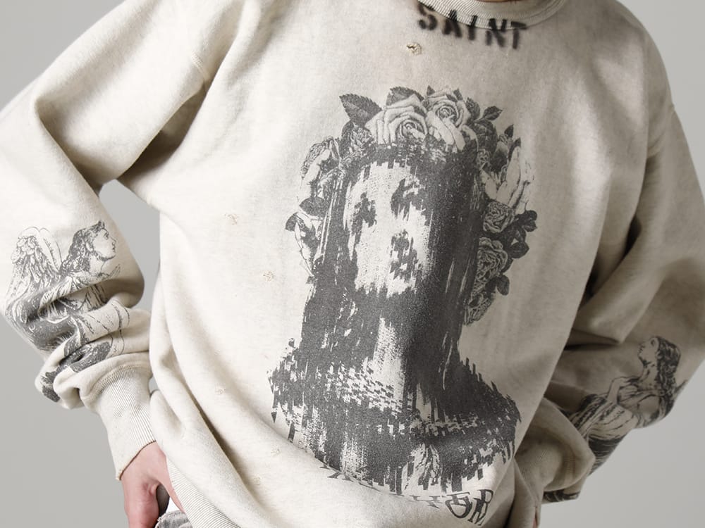 ©SAINT M×××××× 2023SS - ©SAINT M××××××(SAINT MICHAEL) 2022-23年秋冬系列的最后一批货和2023年春夏系列的第三批货现在已经上市! 现在可以在商店和网站进行购买! - SM-S23-0000-095(KOSUKE KAWAMURA × ©SAINT M×××××× MOTHER Sweat Shirt) - 1-007