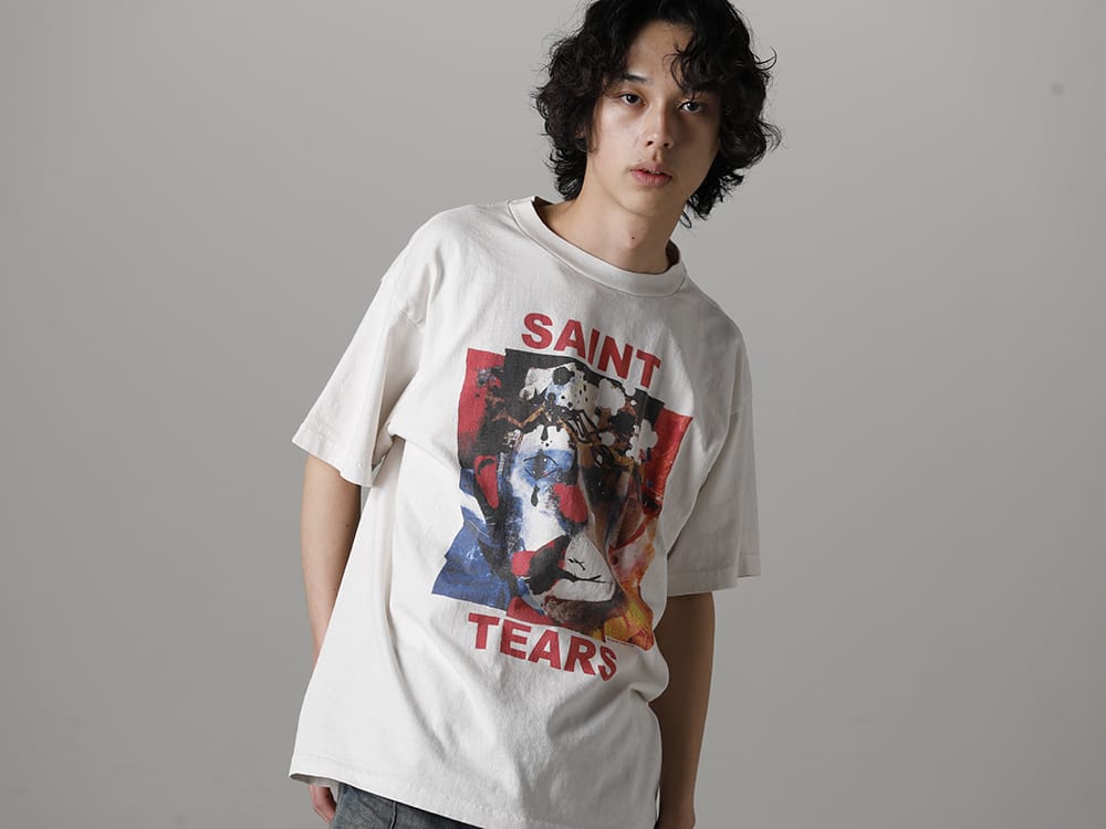 ©SAINT M×××××× 2023SS - ©SAINT M××××××(SAINT MICHAEL) 2022-23年秋冬系列的最后一批货和2023年春夏系列的第三批货现在已经上市! 现在可以在商店和网站进行购买! - SM-S23-0000-092(DENIM TEARS × ©SAINT M×××××× SAINT TEARS CLOWN Short Sleeve T-Shirt) - 1-008